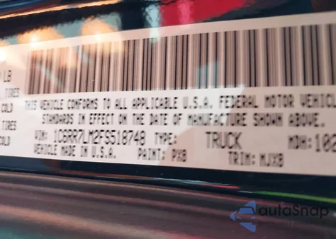 2015 Ram 1500 Slt from USA, damaged, VIN 1C6RR7LM2FS518748